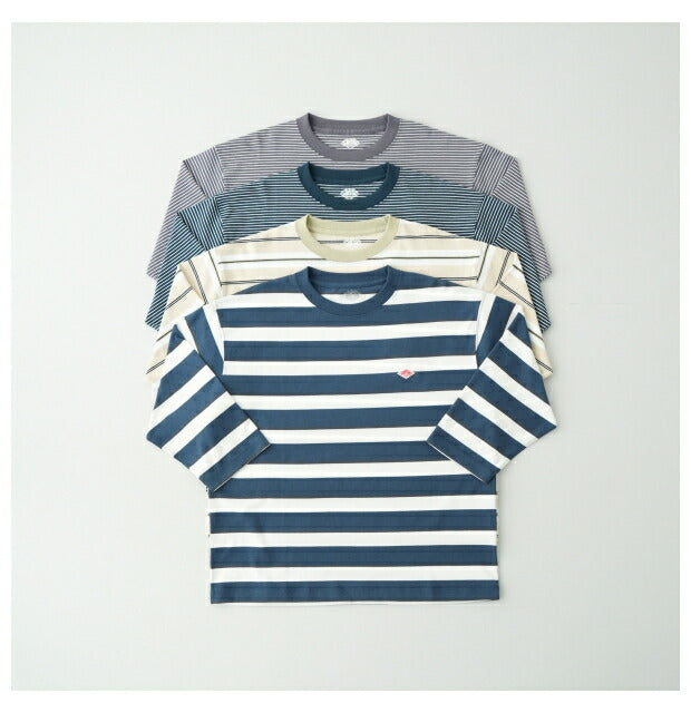 ダントンクルーネック7分袖ボーダーTシャツ(DT-C0131TCB)T/COPENENDJERSEYCREWNECKP.O3/4SLEEVESDANTON(レディース)【2023秋冬】*送料無料*【後払い決済不可】*