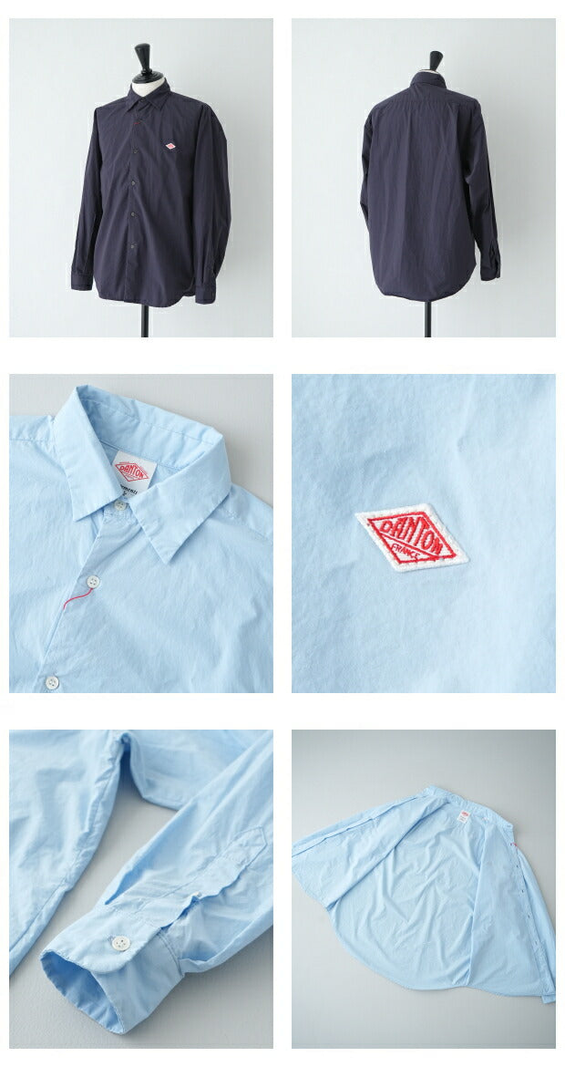 ダントンオックスフォードバンドカラーシャツ(JD-3607SOX)OXFORDBANDCOLLARSHIRTL/SDANTON(メンズ)【2023秋冬】*送料無料*【後払い決済不可】*