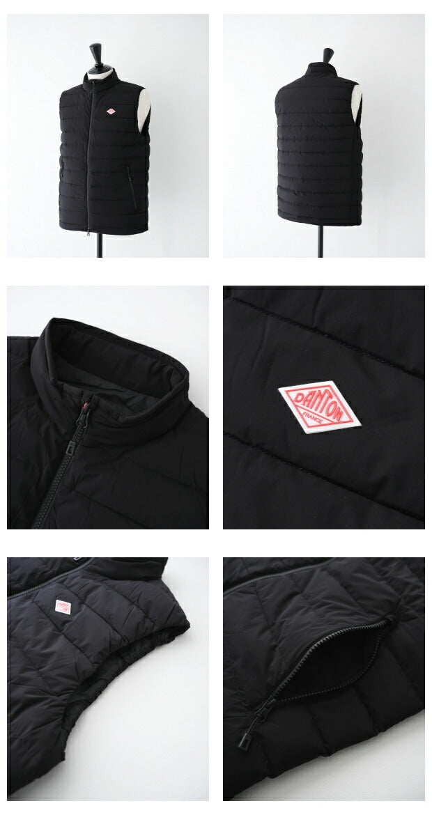 ダントン2wayストレッチナイロンミドルダウンスタンドカラーベスト(DT-A0189NPS)2WAYSTRETCHNYLONMIDDLEDOWNZIPSTANDCOLLARVESTDANTON(メンズ)【2023秋冬】*送料無料*【後払い決済不可】*