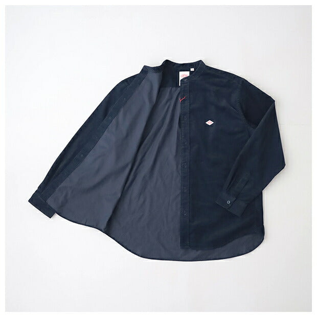 ダントンコーデュロイバンドカラーシャツ(DT-B0291MCD)21WALECORDUROYBANDCOLLARSHIRTL/SDANTON(メンズ)【2024秋冬】*送料無料*【後払い決済不可】*