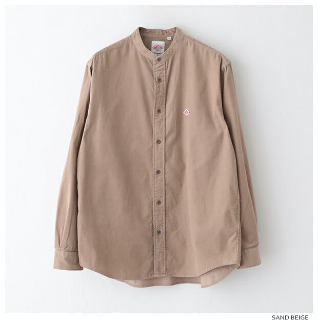 ダントンコーデュロイバンドカラーシャツ(DT-B0291MCD)21WALECORDUROYBANDCOLLARSHIRTL/SDANTON(メンズ)【2024秋冬】*送料無料*【後払い決済不可】*