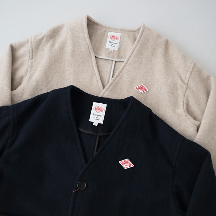ダントンシングルウールパイルVネックジャケット(DT-A0542SWP)SINGLEWOOLPILEVNECKJACKETDANTON(レディース)【2024秋冬】*送料無料*【後払い決済不可】*