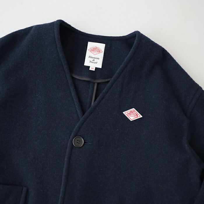 ダントンシングルウールパイルVネックジャケット(DT-A0542SWP)SINGLEWOOLPILEVNECKJACKETDANTON(レディース)【2024秋冬】*送料無料*【後払い決済不可】*