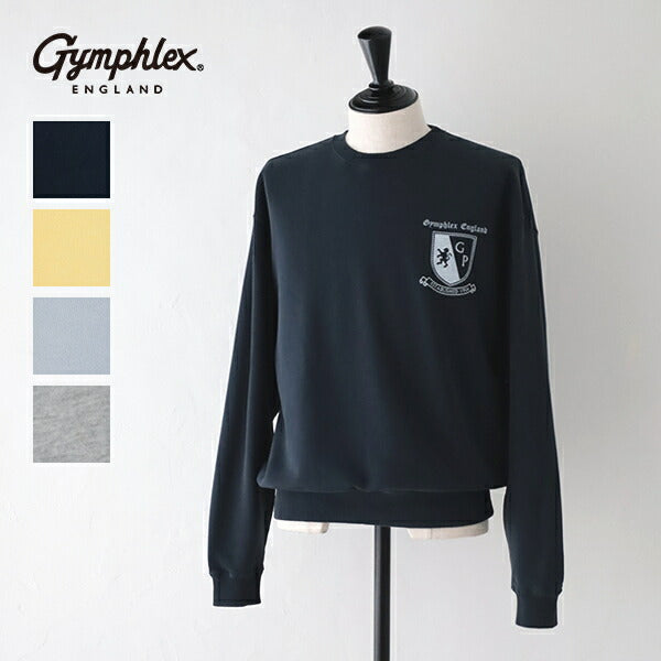 ジムフレックスコットンテリークルーネックプルオーバー(GY-C0388FCT)30/8COTTONTERRYCREWNECKPULLOVERGYMPHLEX(メンズ)【2024秋冬】*送料無料*【後払い決済不可】*