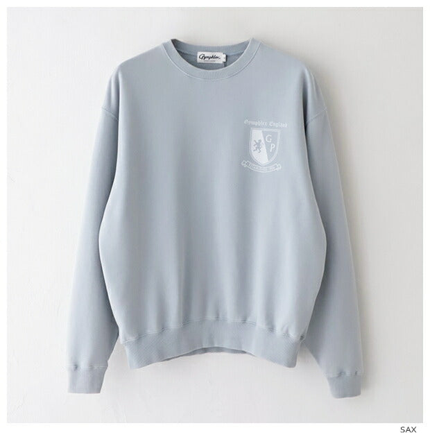 ジムフレックスコットンテリークルーネックプルオーバー(GY-C0388FCT)30/8COTTONTERRYCREWNECKPULLOVERGYMPHLEX(メンズ)【2024秋冬】*送料無料*【後払い決済不可】*