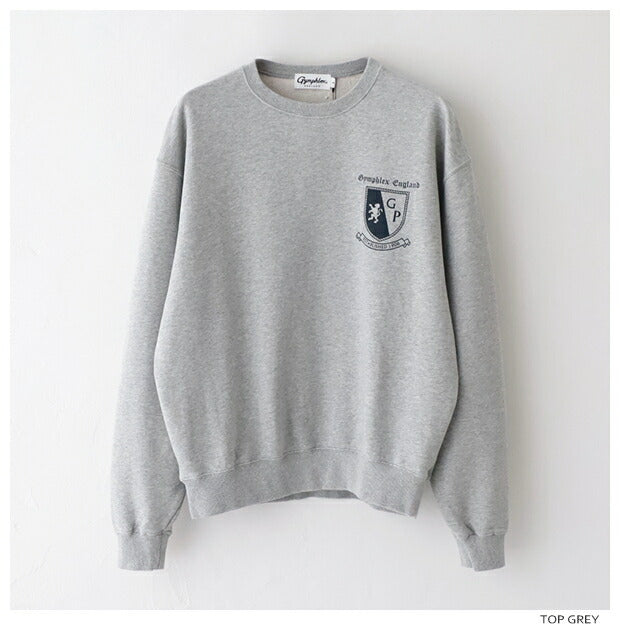 ジムフレックスコットンテリークルーネックプルオーバー(GY-C0388FCT)30/8COTTONTERRYCREWNECKPULLOVERGYMPHLEX(メンズ)【2024秋冬】*送料無料*【後払い決済不可】*