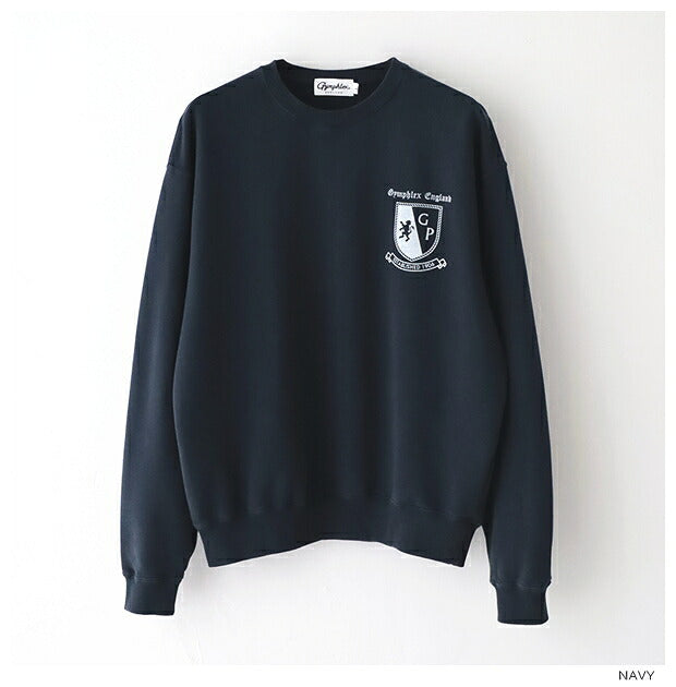 ジムフレックスコットンテリークルーネックプルオーバー(GY-C0388FCT)30/8COTTONTERRYCREWNECKPULLOVERGYMPHLEX(メンズ)【2024秋冬】*送料無料*【後払い決済不可】*