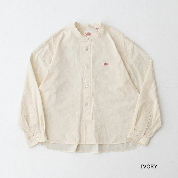 ダントンバンドカラー長袖シャツ(DT-B0341MUG)WASHERBROADBANDCOLLARSHIRTDANTON(レディース)【2025秋冬】*送料無料*【後払い決済不可】*