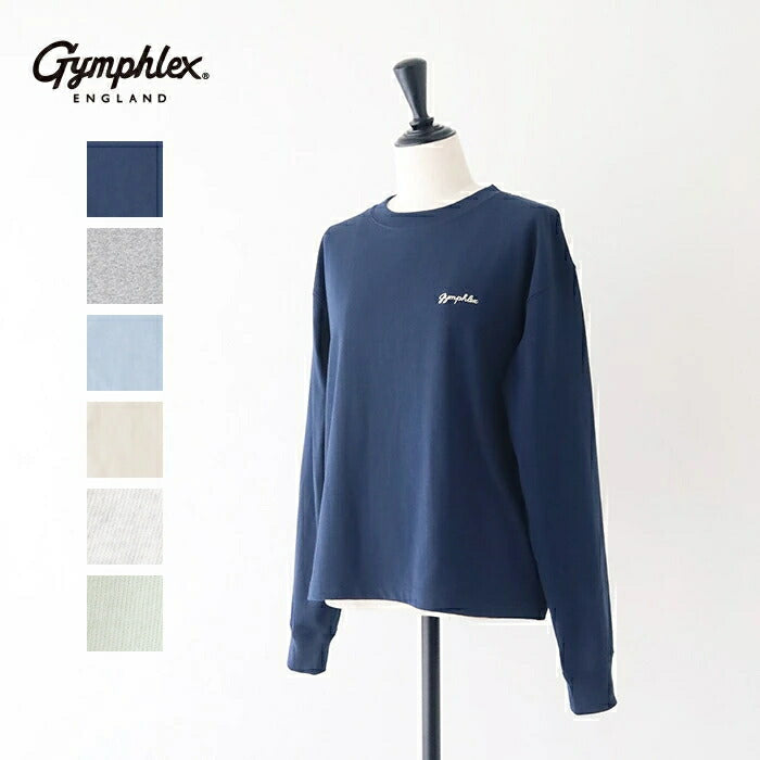 ジムフレックスコットンジャージークルーネック長袖Tシャツ(GY-C0486HKT)16/-COTTONJERSEYCREWNECKP.O.GYMPHLEX(レディース)【2025秋冬】*送料無料*【後払い決済不可】*