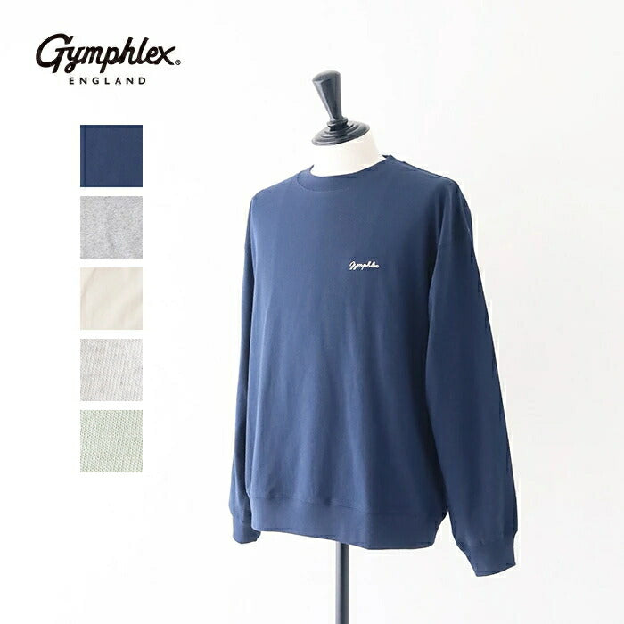 ジムフレックスコットンジャージークルーネック長袖Tシャツ(GY-C0487HKT)16/-COTTONJERSEYCREWNECKP.O.GYMPHLEX(メンズ)【2025秋冬】*送料無料*【後払い決済不可】*
