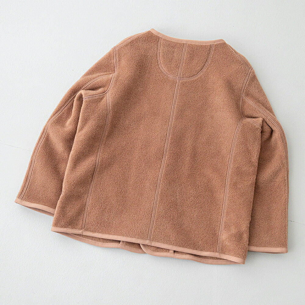 ダントン キッズ フリース カラーレスジャケット (DT-A0050) KIDS SWEAT T-SHIRT DANTON(キッズ)