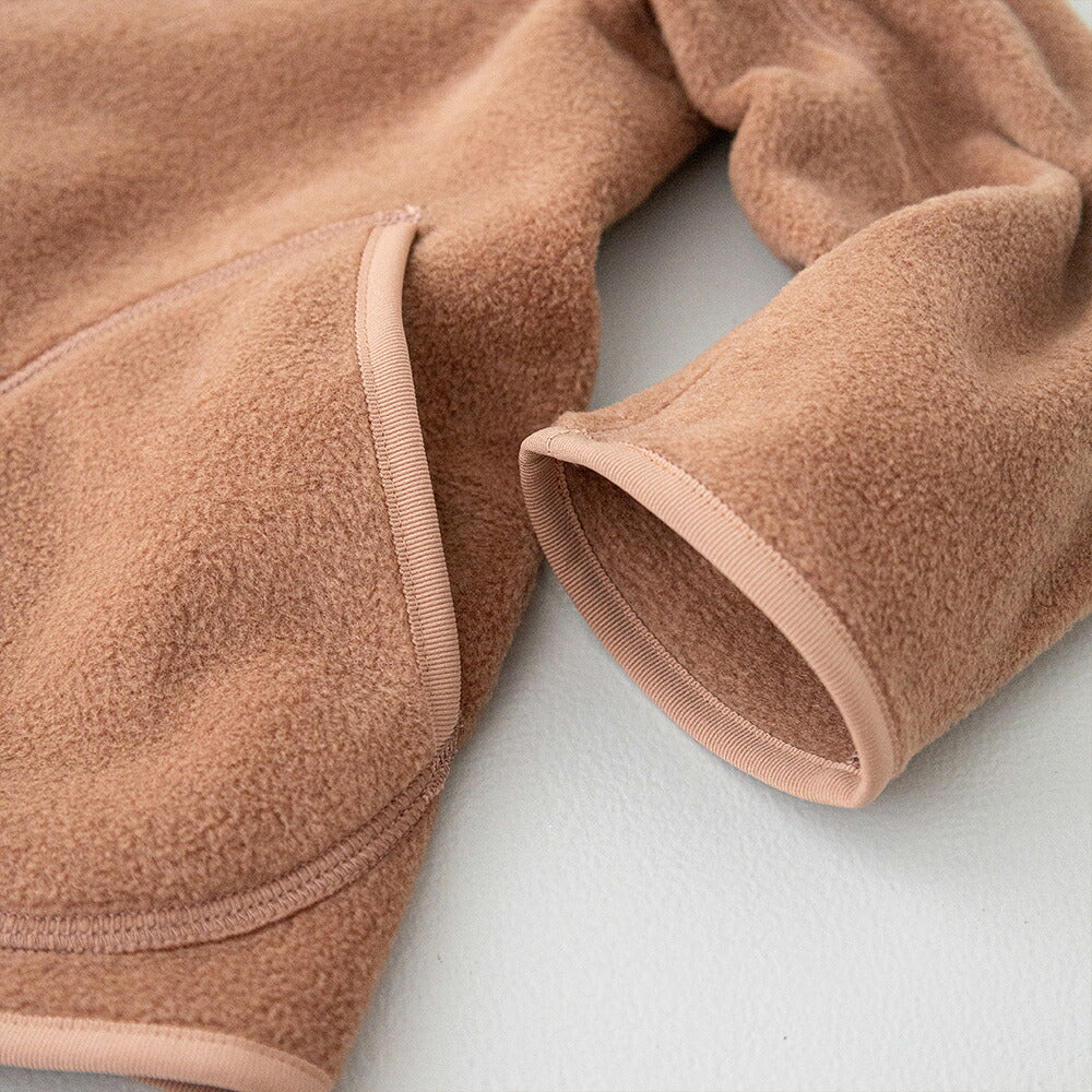 ダントン キッズ フリース カラーレスジャケット (DT-A0050) KIDS SWEAT T-SHIRT DANTON(キッズ)