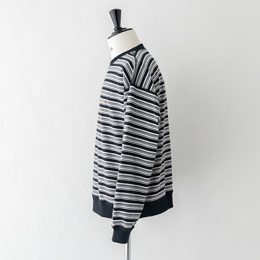 ダントン コットンポリエステル ボーダースウェットTシャツ (DT-C0204 TCB) T/C OPEN END JERSEY SWEAT T-SHIRT DANTON(メンズ)