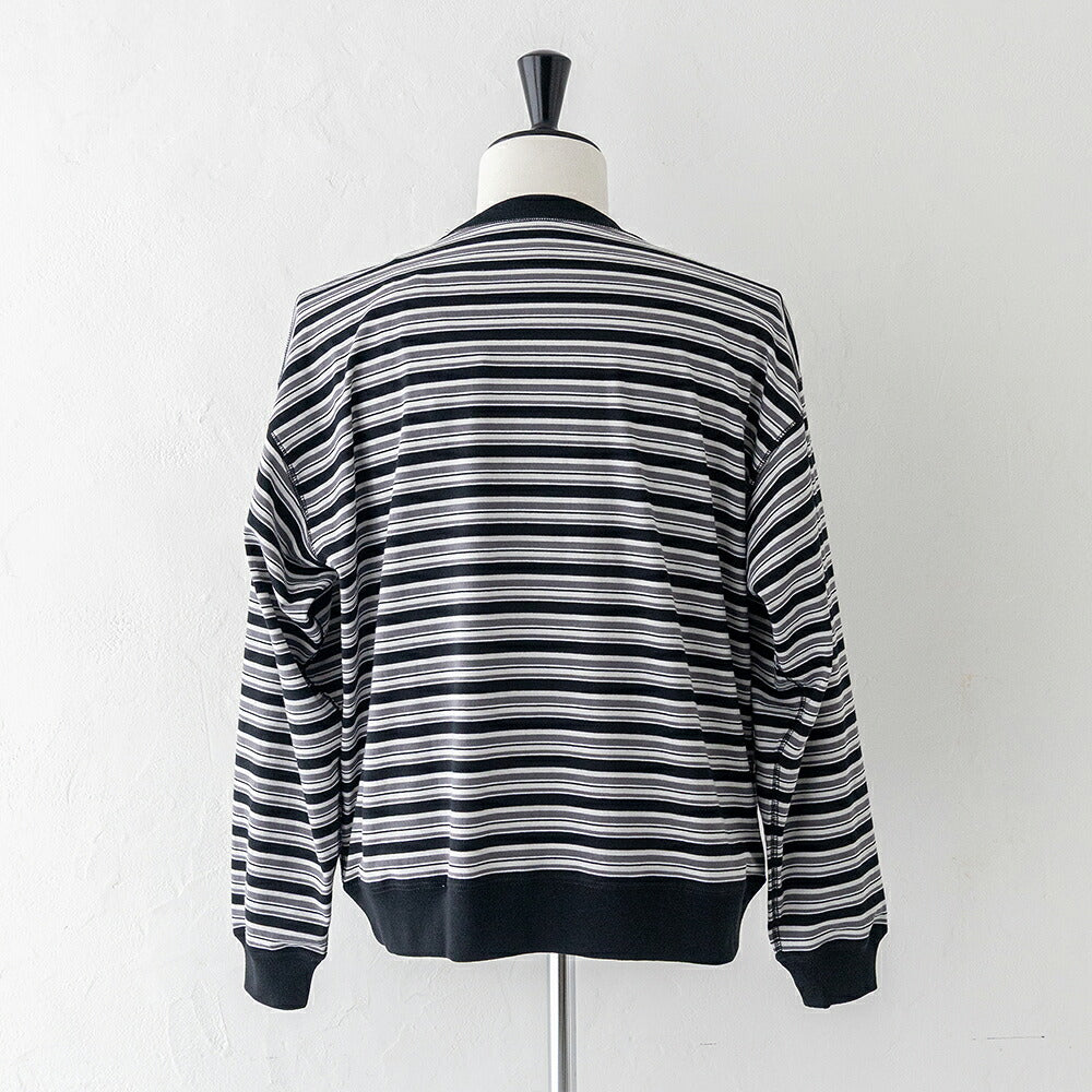 ダントン コットンポリエステル ボーダースウェットTシャツ (DT-C0204 TCB) T/C OPEN END JERSEY SWEAT T-SHIRT DANTON(メンズ)