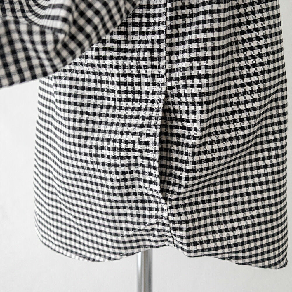 ダントン オックスフォード バンドカラー長袖シャツ (DT-B0280 OXP) OXFORD PLAID BAND COLLAR SHIRT L/S DANTON(メンズ)