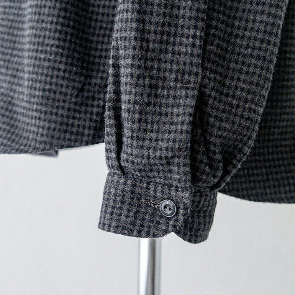 ダントン コットンフランネル バンドカラーシャツ (DT-B0279 CHK) FLANNEL BAND COLLAR SHIRT L/S DANTON(レディース)