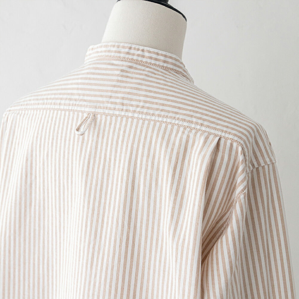 ダントン オックスフォード バンドカラー長袖シャツ (DT-B0279 OXP) OXFORD PLAID BAND COLLAR SHIRT L/S DANTON(レディース)