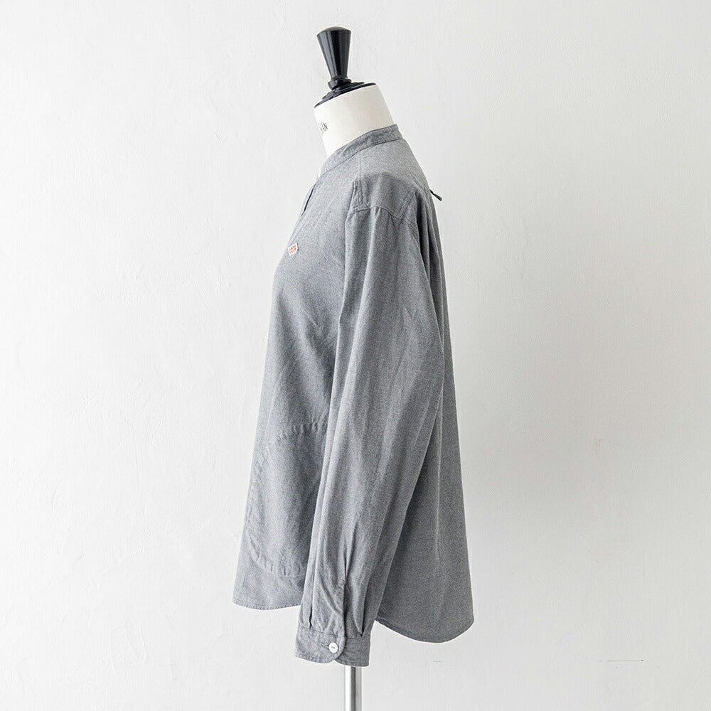 ダントン コットン フランネル バンドカラー 長袖シャツ (DT-B0279 VSS) COTTON FLANNEL BAND COLLAR SHIRT L/S DANTON(レディース)