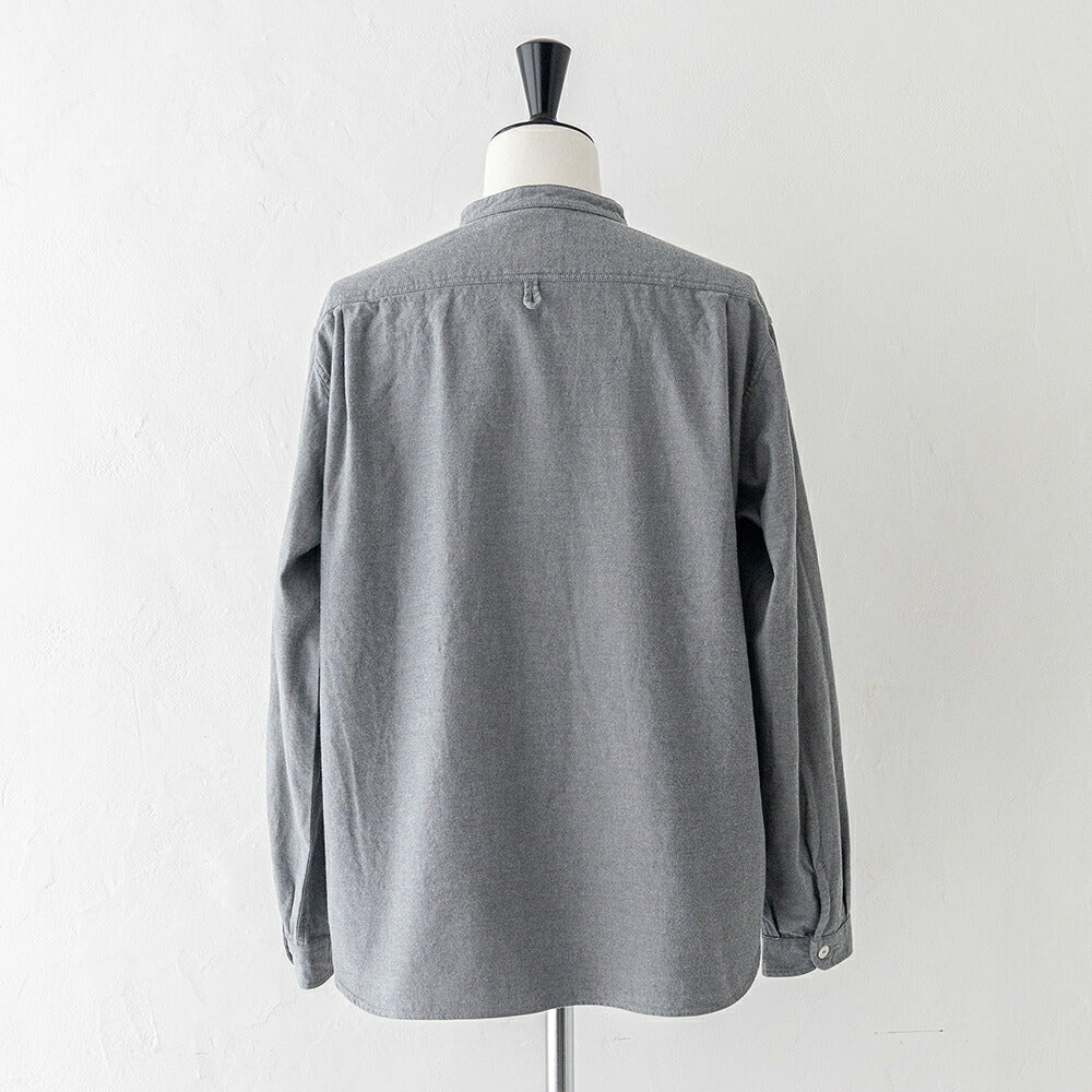 ダントン コットン フランネル バンドカラー 長袖シャツ (DT-B0279 VSS) COTTON FLANNEL BAND COLLAR SHIRT L/S DANTON(レディース)
