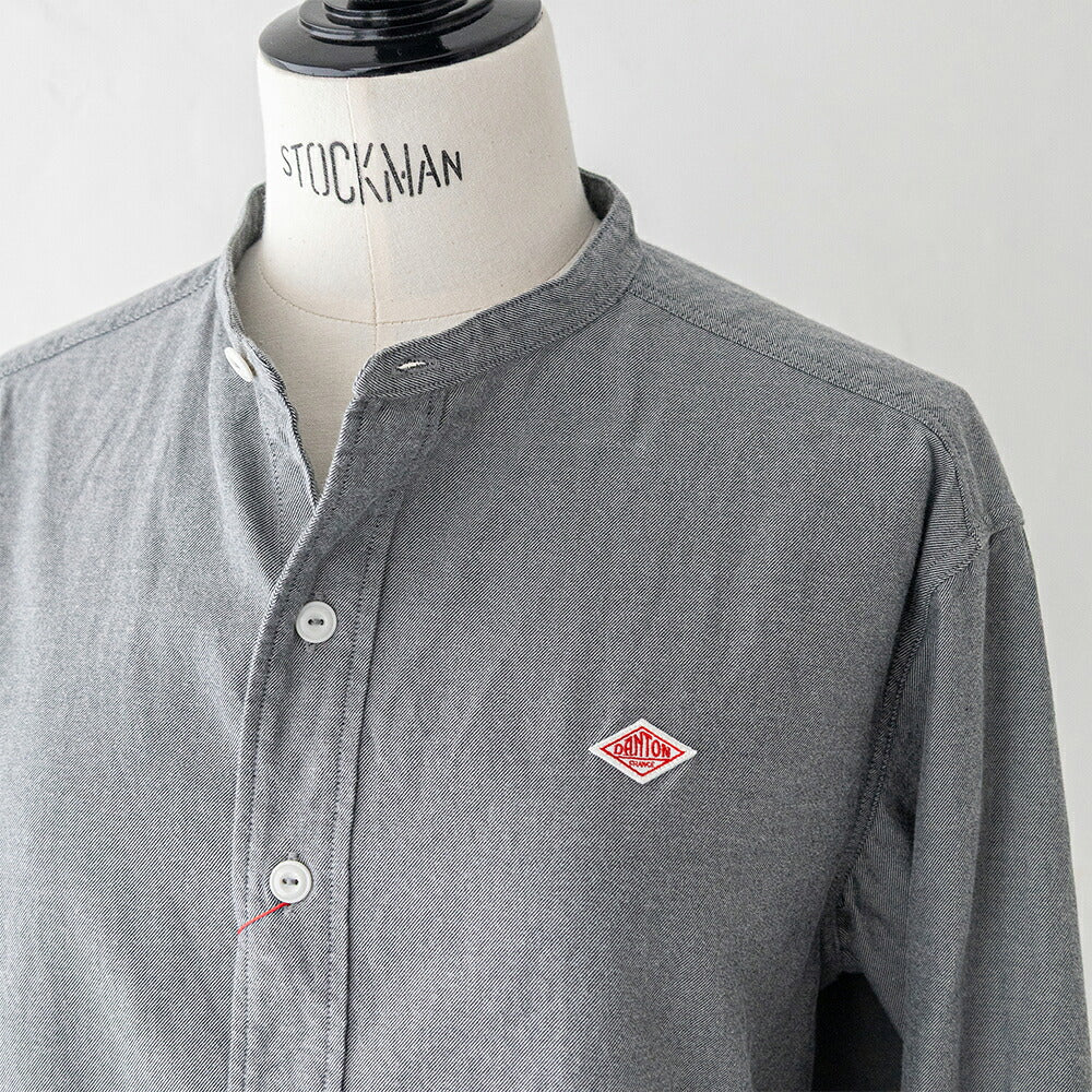 ダントン コットン フランネル バンドカラー 長袖シャツ (DT-B0279 VSS) COTTON FLANNEL BAND COLLAR SHIRT L/S DANTON(レディース)