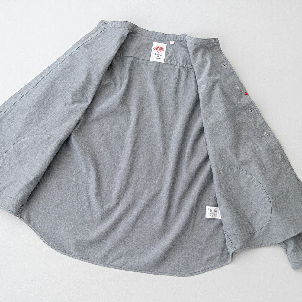 ダントン コットン フランネル バンドカラー 長袖シャツ (DT-B0279 VSS) COTTON FLANNEL BAND COLLAR SHIRT L/S DANTON(レディース)