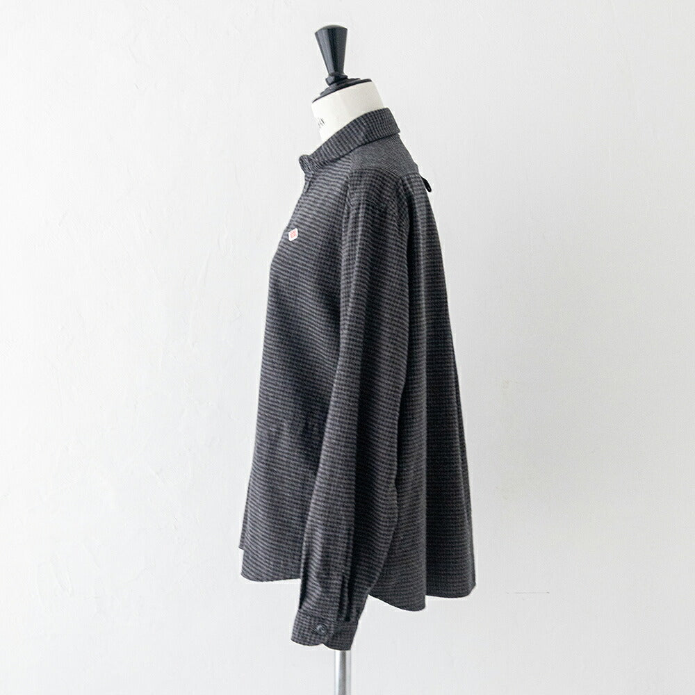ダントン コットンフランネル チェック ラウンドカラー プルオーバーシャツ (DT-B0281 CHK) FLANNEL ROUND COLLAR P.O SHIRT L/S DANTON(レディース)