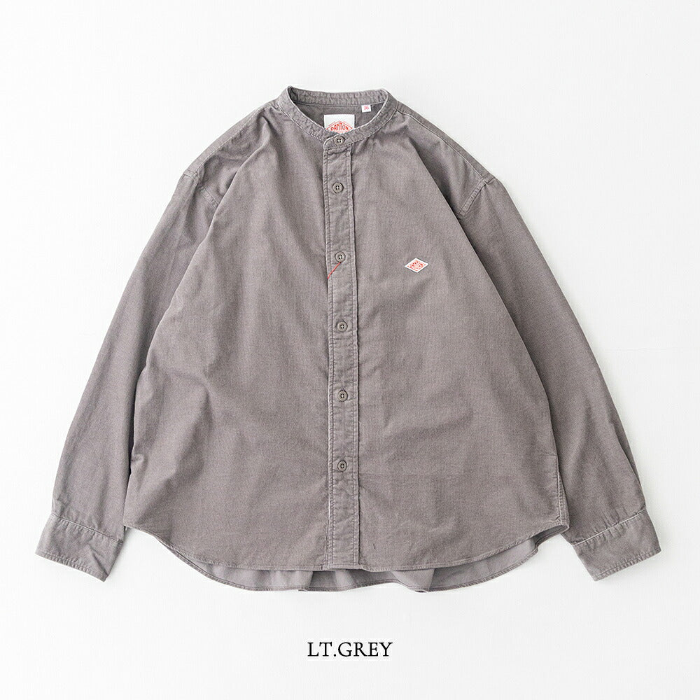ダントン コーデュロイ バンドカラー長袖シャツ (DT-B0290 MCD) 21WALE CORDUROY BAND COLLAR SHIRT L/S DANTON(レディース)