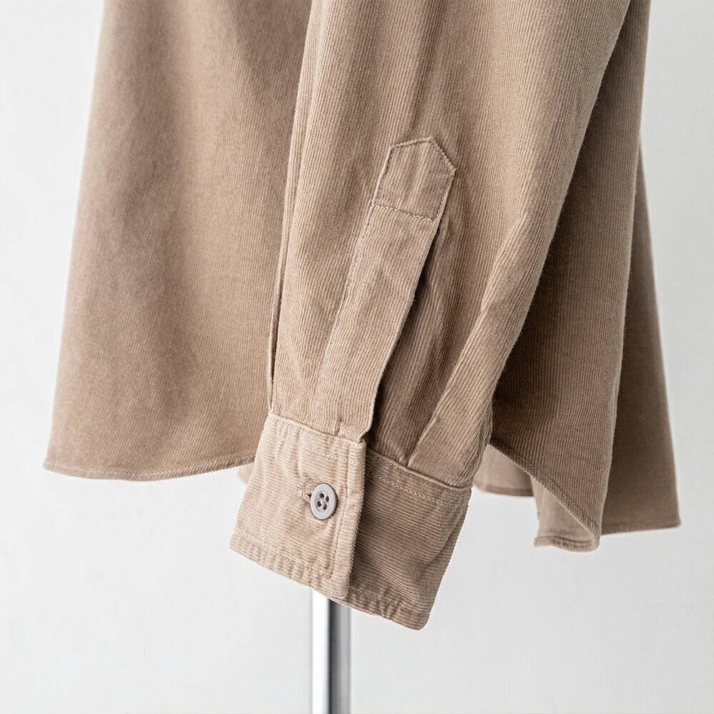 ダントン コーデュロイ バンドカラー長袖シャツ (DT-B0290 MCD) 21WALE CORDUROY BAND COLLAR SHIRT L/S DANTON(レディース)