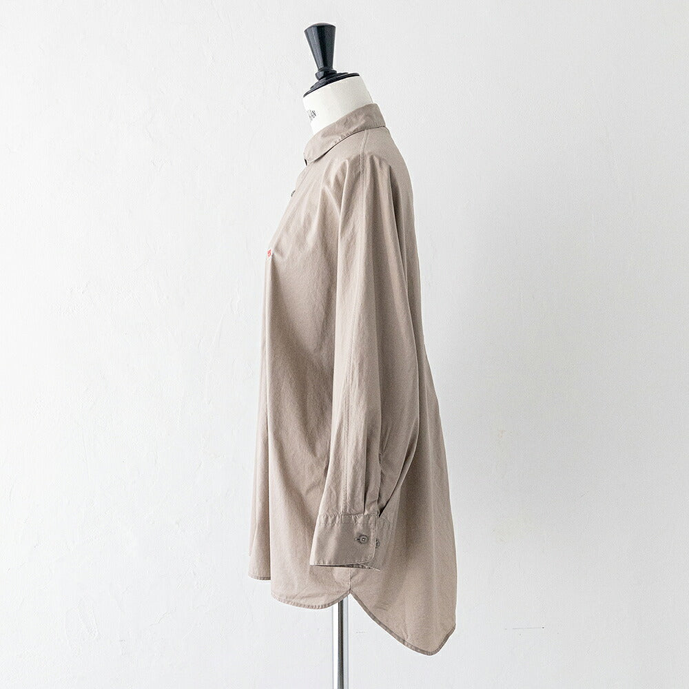 ダントン コットンツイル ドルマンスリーブチュニックシャツ長袖シャツ (DT-B0482 HCT) 80/- TWILL DOLMAN SLEEVE SHIRT DANTON(レディース)