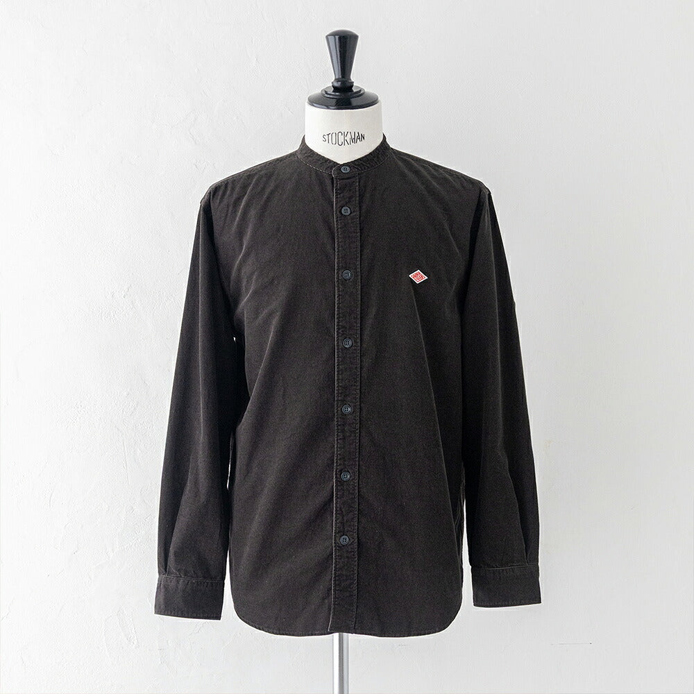 ダントン コーデュロイ バンドカラー長袖シャツ (DT-B0291 MCD) 21WALE CORDUROY BAND COLLAR SHIRT L/S DANTON(メンズ)