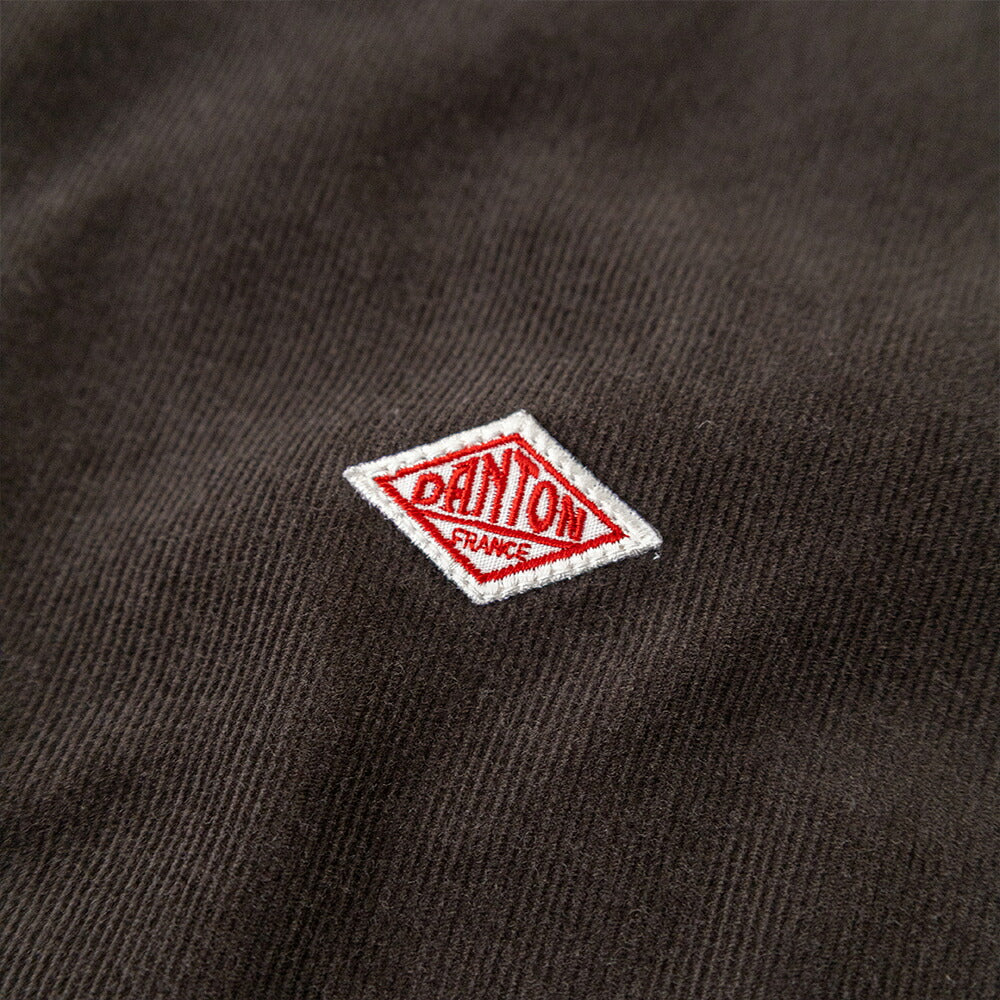 ダントン コーデュロイ バンドカラー長袖シャツ (DT-B0291 MCD) 21WALE CORDUROY BAND COLLAR SHIRT L/S DANTON(メンズ)