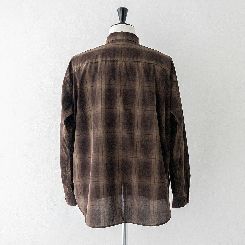 ダントン レギュラーカラー 長袖ワークシャツ (DT-B0398 TCV) TC VOILE POPLIN WORK SHIRT DANTON(メンズ)