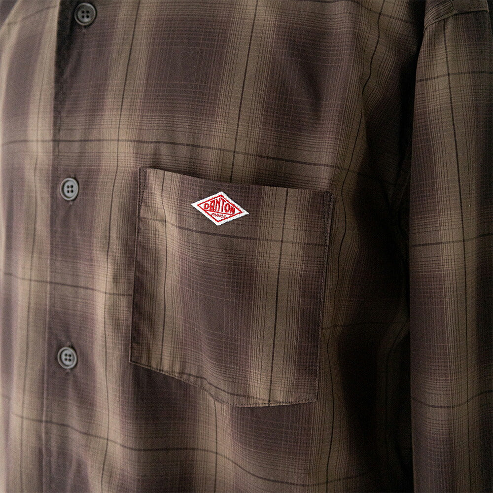 ダントン レギュラーカラー 長袖ワークシャツ (DT-B0398 TCV) TC VOILE POPLIN WORK SHIRT DANTON(メンズ)