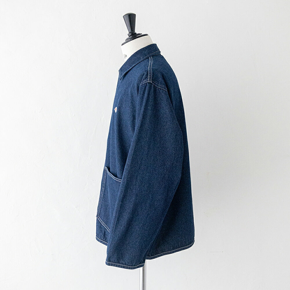 ダントン コットンデニム カバーオール (DT-B0400 SOU) 10OZ DENIM COVERALL SHIRT DANTON(メンズ)