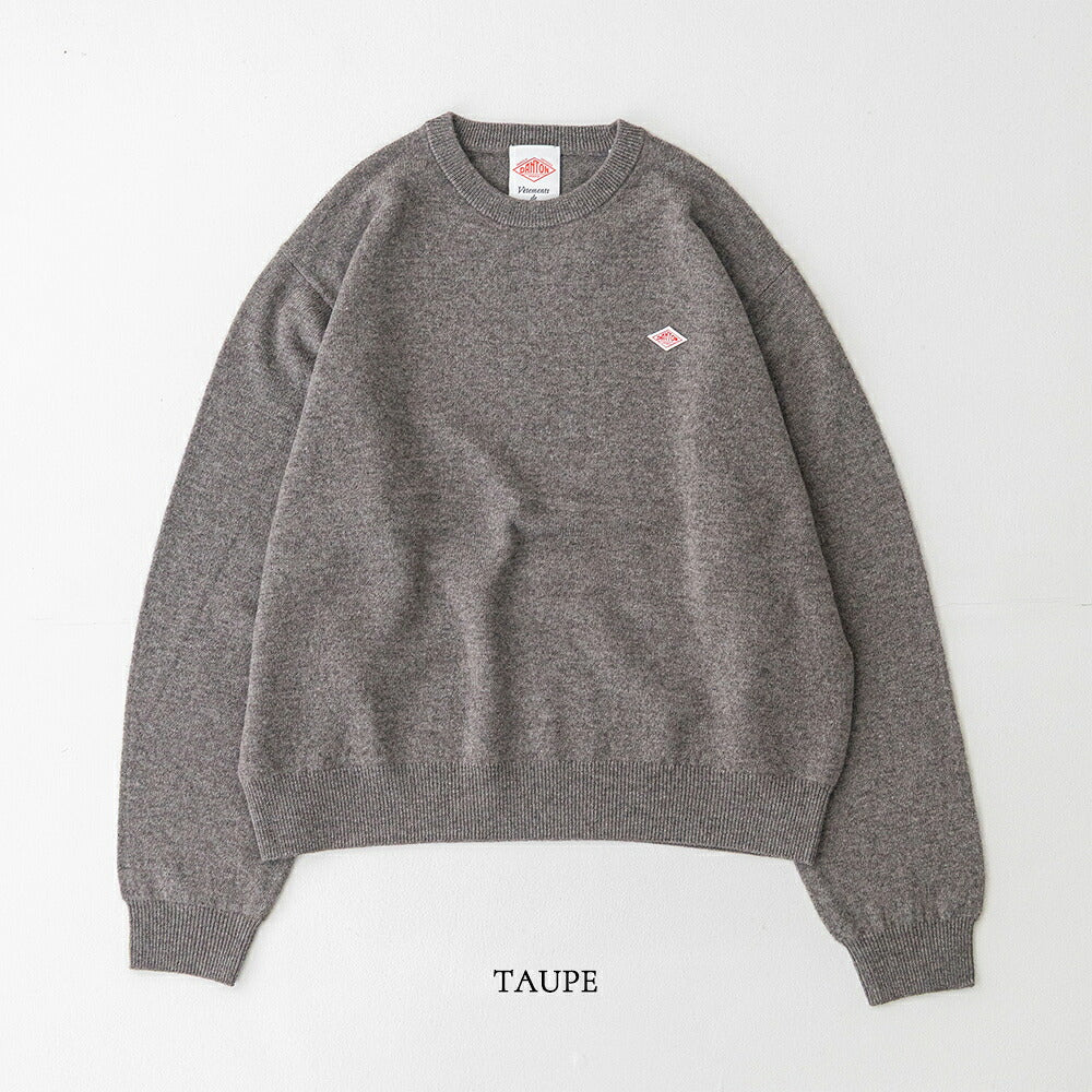 ダントン ラムウール クルーネックニットプルオーバー (DT-D0027 LMW) LAMBS WOOL CREW NECK P.O L/S DANTON(レディース)