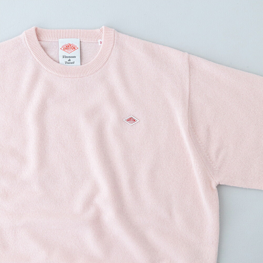 ダントン ラムウール クルーネックニットプルオーバー (DT-D0027 LMW) LAMBS WOOL CREW NECK P.O L/S DANTON(レディース)