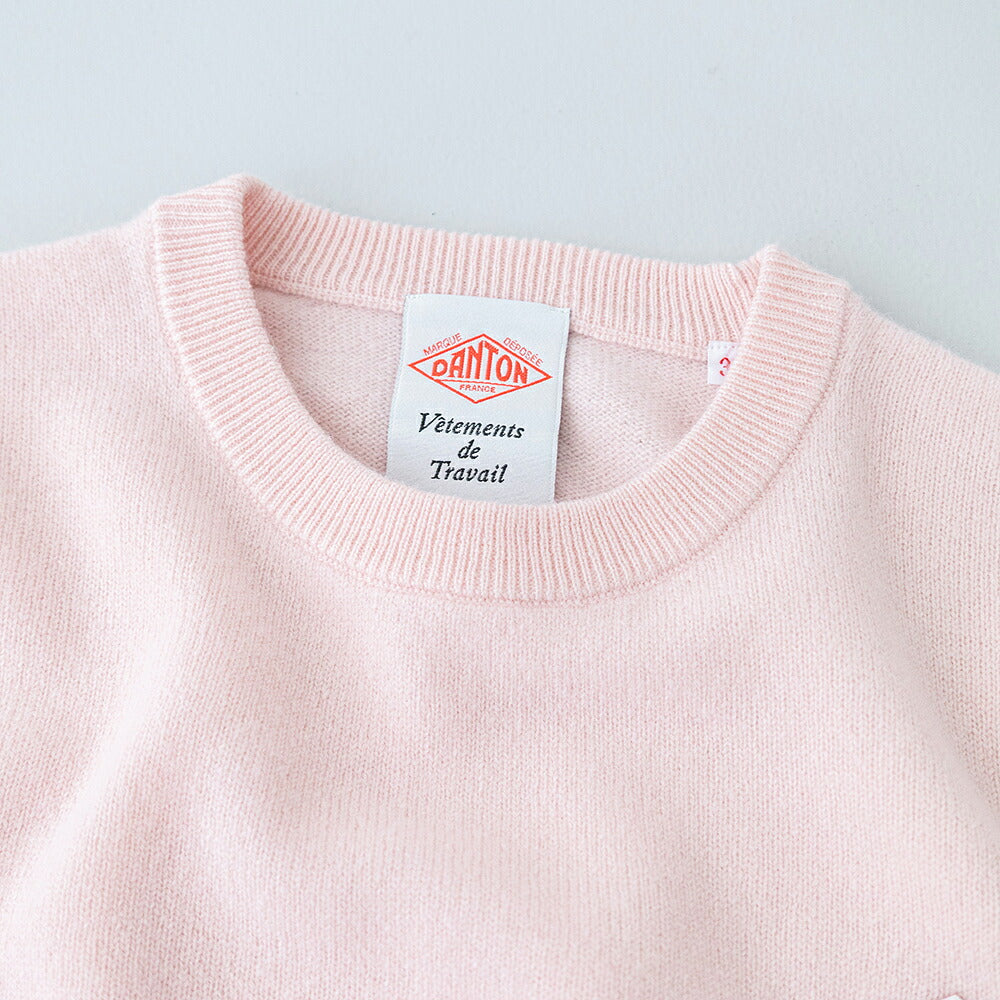 ダントン ラムウール クルーネックニットプルオーバー (DT-D0027 LMW) LAMBS WOOL CREW NECK P.O L/S DANTON(レディース)