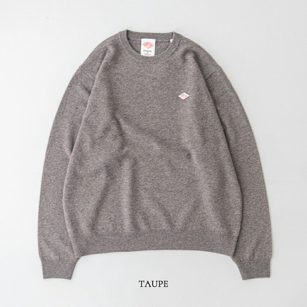 ダントン ラムウール クルーネックニットプルオーバー (DT-D0028 LMW) LAMBS WOOL CREW NECK P.O L/S DANTON(メンズ)
