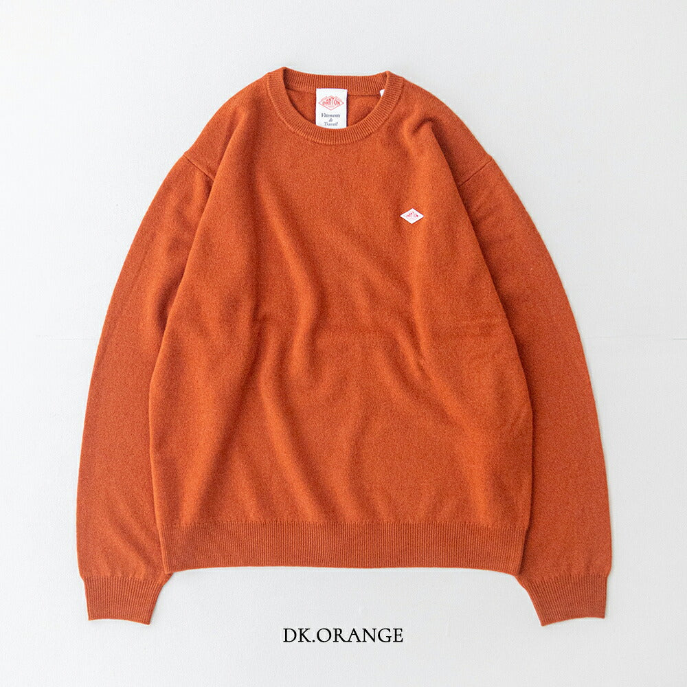 ダントン ラムウール クルーネックニットプルオーバー (DT-D0028 LMW) LAMBS WOOL CREW NECK P.O L/S DANTON(メンズ)