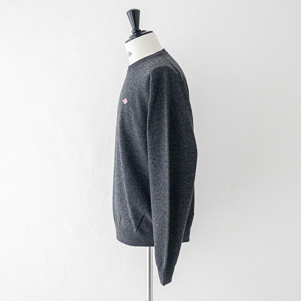 ダントン ラムウール クルーネックニットプルオーバー (DT-D0028 LMW) LAMBS WOOL CREW NECK P.O L/S DANTON(メンズ)