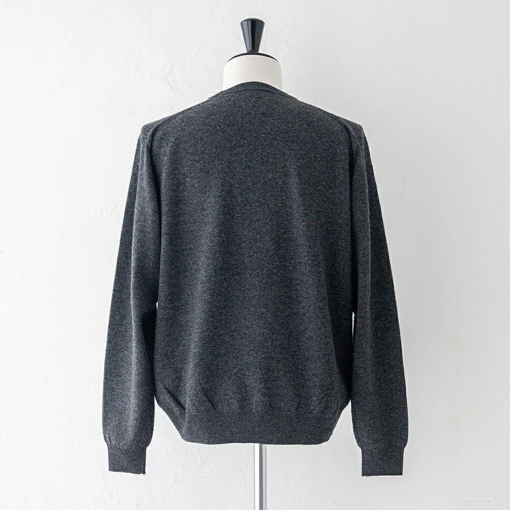 ダントン ラムウール クルーネックニットプルオーバー (DT-D0028 LMW) LAMBS WOOL CREW NECK P.O L/S DANTON(メンズ)