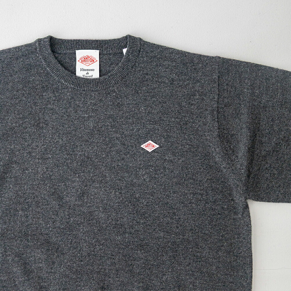 ダントン ラムウール クルーネックニットプルオーバー (DT-D0028 LMW) LAMBS WOOL CREW NECK P.O L/S DANTON(メンズ)