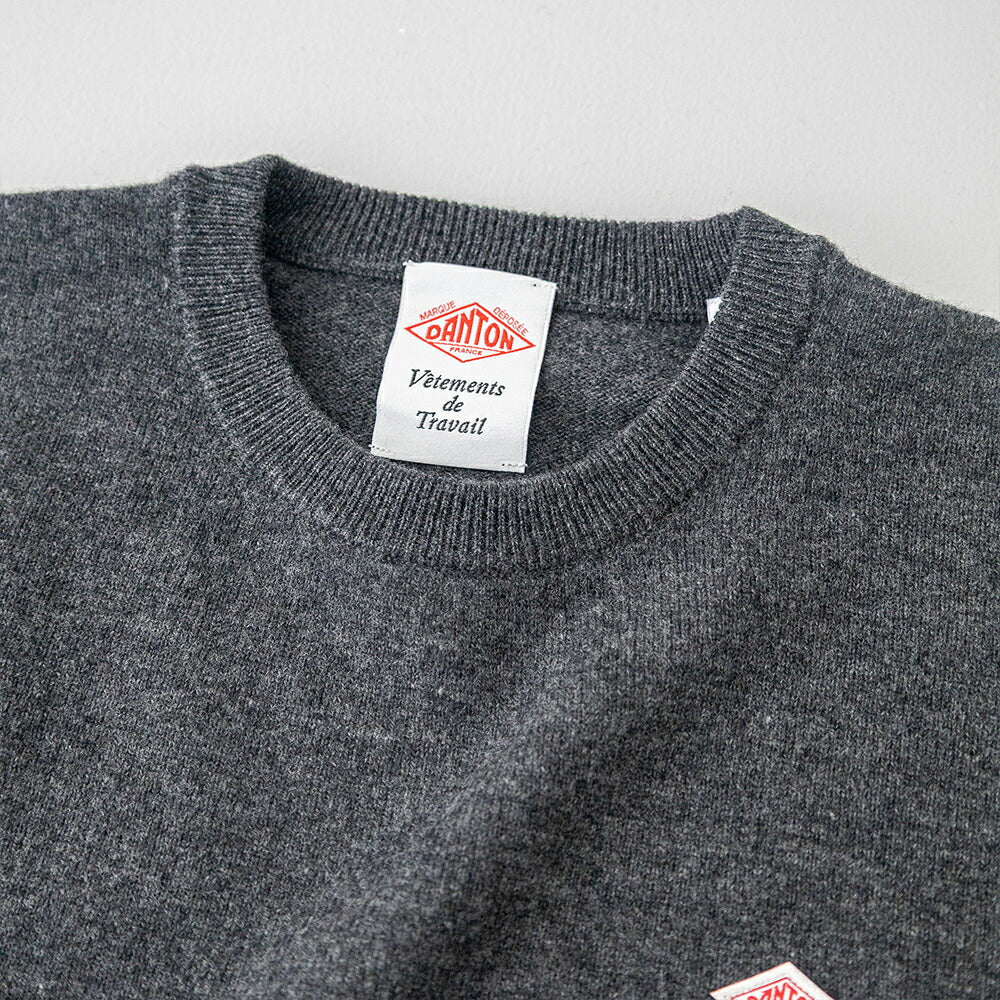 ダントン ラムウール クルーネックニットプルオーバー (DT-D0028 LMW) LAMBS WOOL CREW NECK P.O L/S DANTON(メンズ)