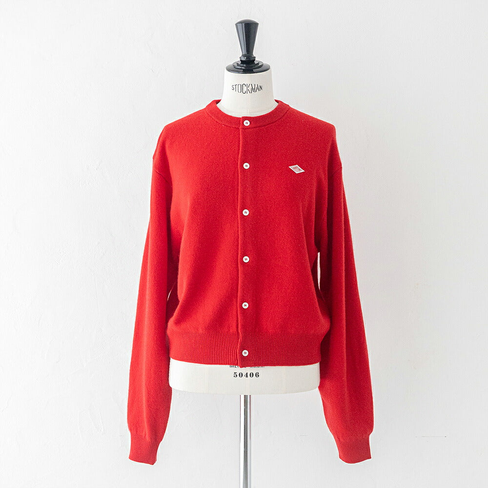 ダントン ラムウール クルーネックニットカーディガン (DT-D0031 LMW) LAMBS WOOL CREW NECK CARDIGAN DANTON(レディース)