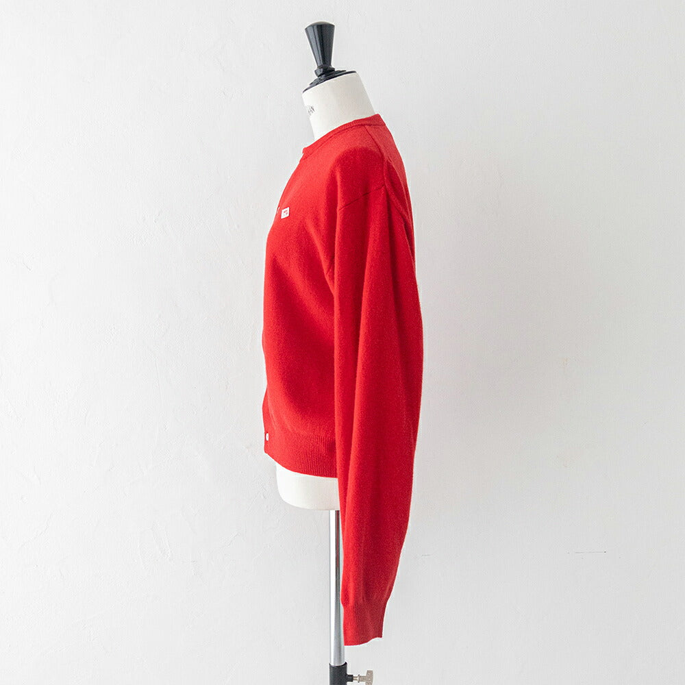 ダントン ラムウール クルーネックニットカーディガン (DT-D0031 LMW) LAMBS WOOL CREW NECK CARDIGAN DANTON(レディース)