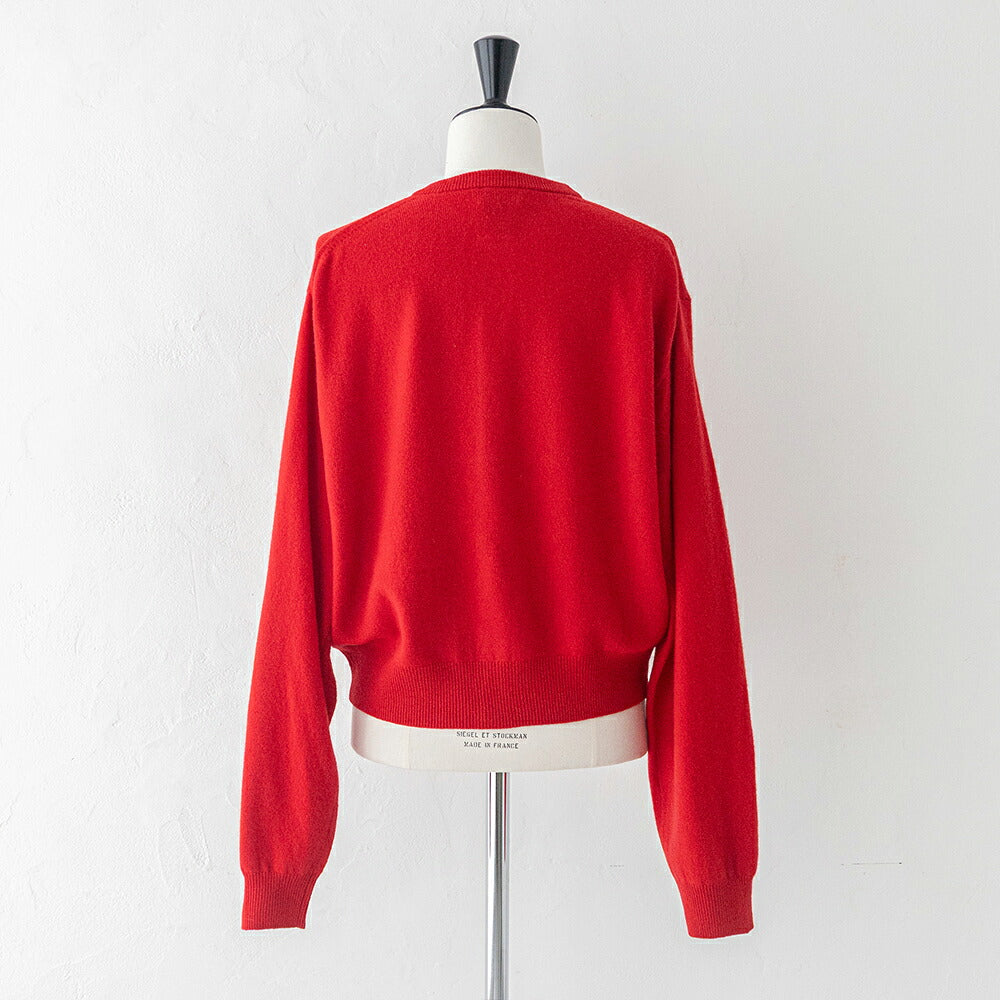 ダントン ラムウール クルーネックニットカーディガン (DT-D0031 LMW) LAMBS WOOL CREW NECK CARDIGAN DANTON(レディース)
