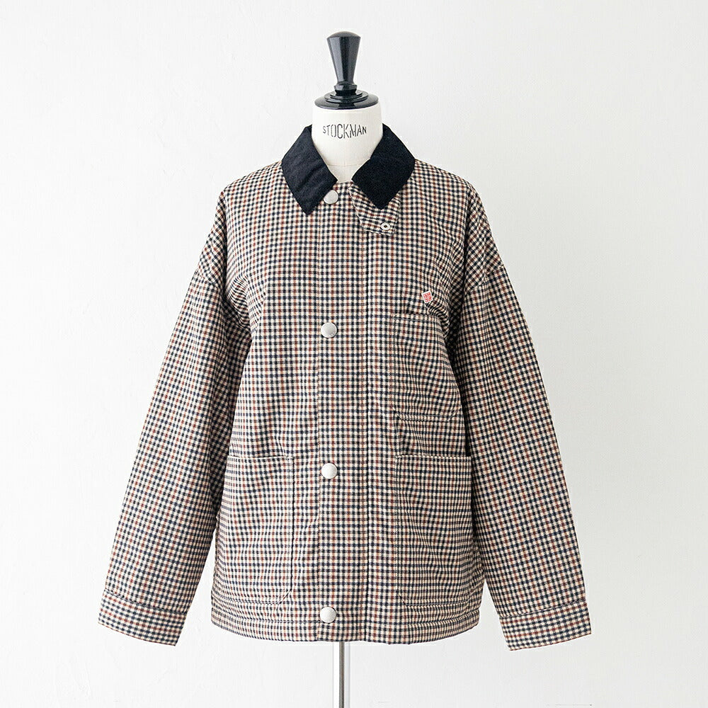 ダントン 中綿ナイロン カバーオールジャケット (DT-A0808 PNN) PRINTED NYLON TUSSAH COVERALL JACKET DANTON(レディース)