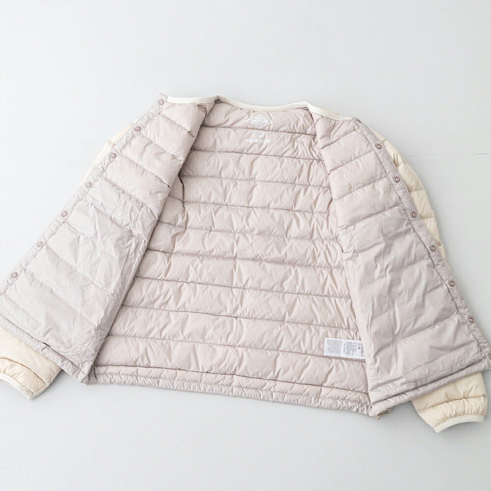 ダントン クルーネック インナーダウンジャケット (DT-A0001 RRT) NYLON TAFFETA INNER DOWN CREWNECK JACKET DANTON(レディース)