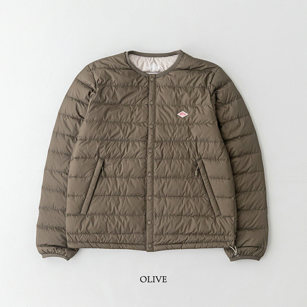 ダントン クルーネック インナーダウンジャケット (DT-A0001 RRT) NYLON TAFFETA INNER DOWN CREWNECK JACKET DANTON(レディース)