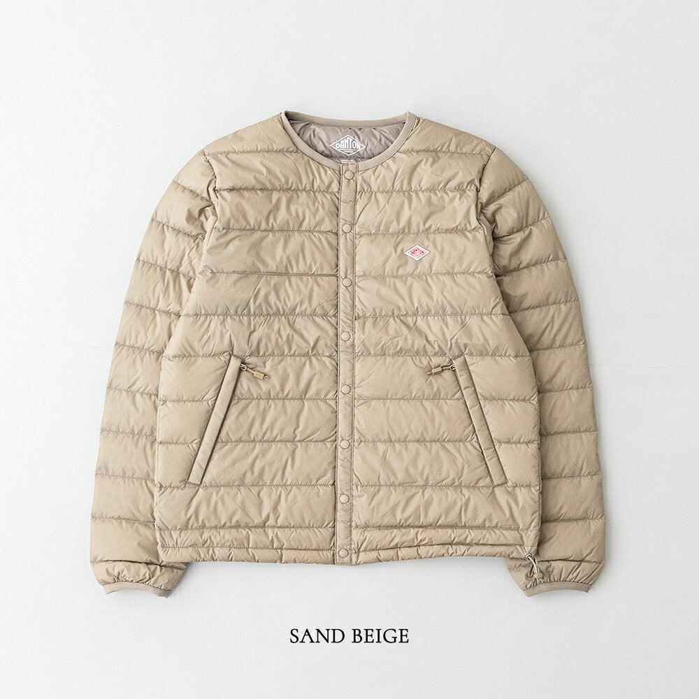 ダントン クルーネック インナーダウンジャケット (DT-A0001 RRT) NYLON TAFFETA INNER DOWN CREWNECK JACKET DANTON(レディース)